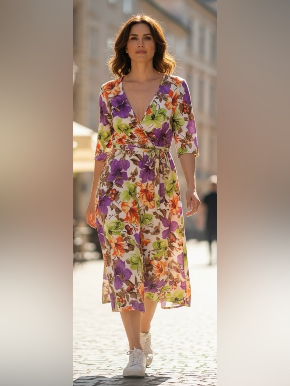 Floral Wrap Dress Size Small NWT